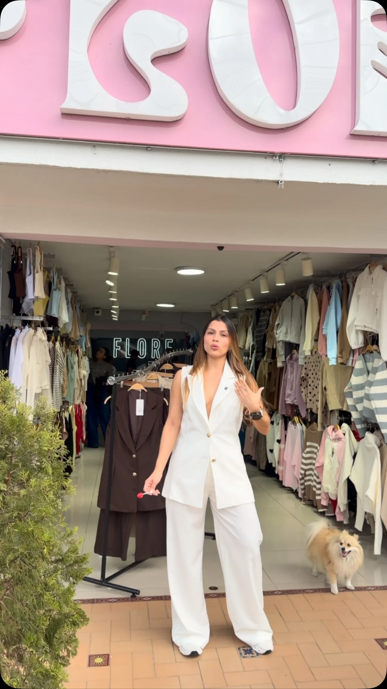 Conjunto Chaleco Blanco